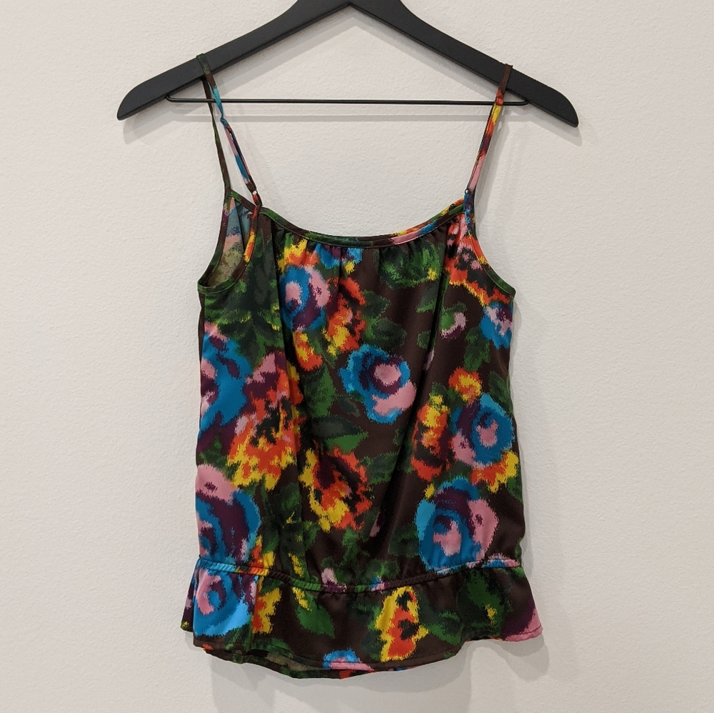 EUC Old Navy colorful floral print cami